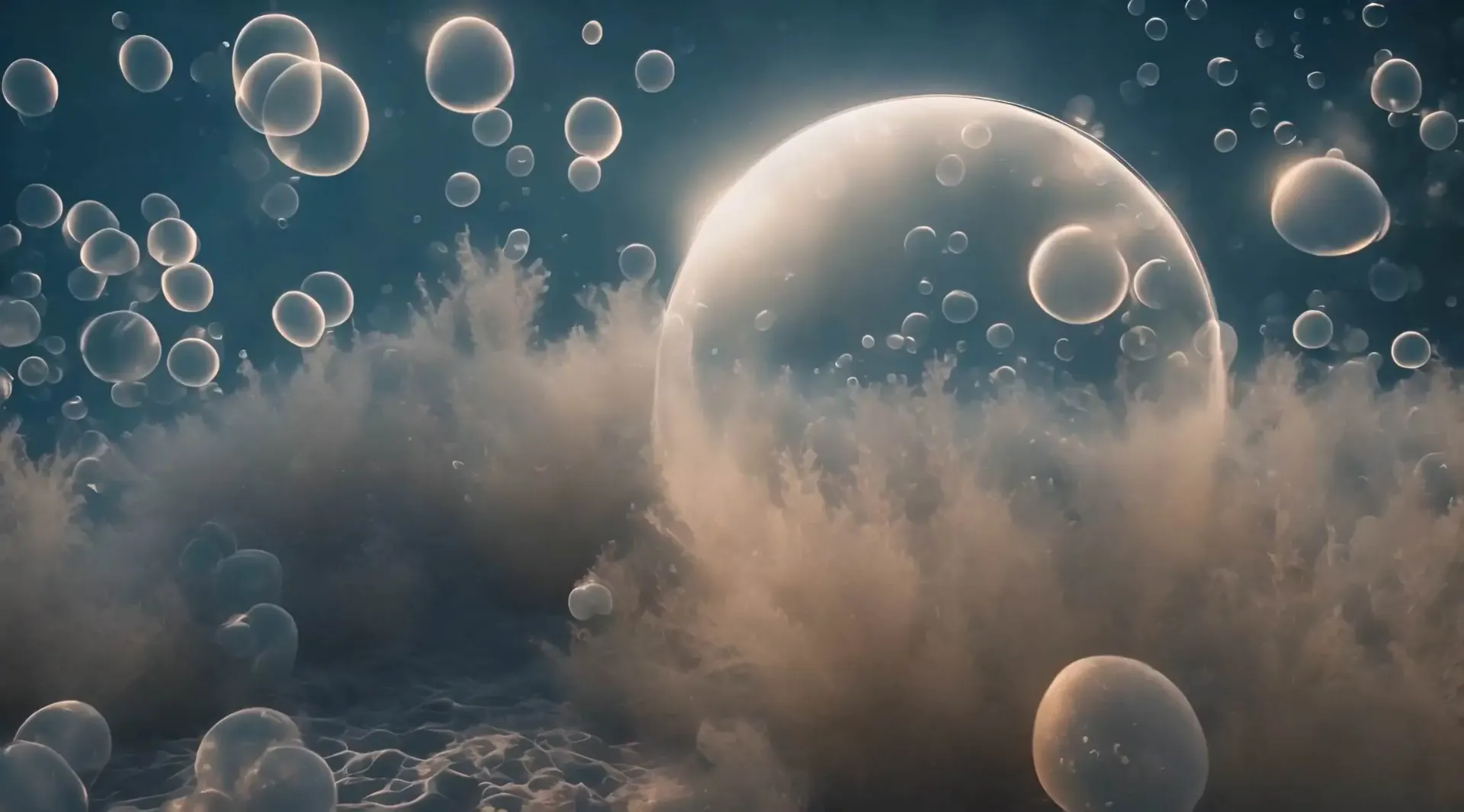 Peaceful Bubbles Video Animation